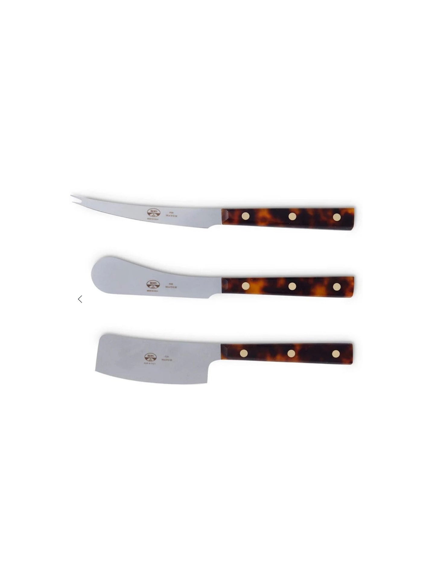 Berti Tortoiseshell Cheese Knives Weston Table