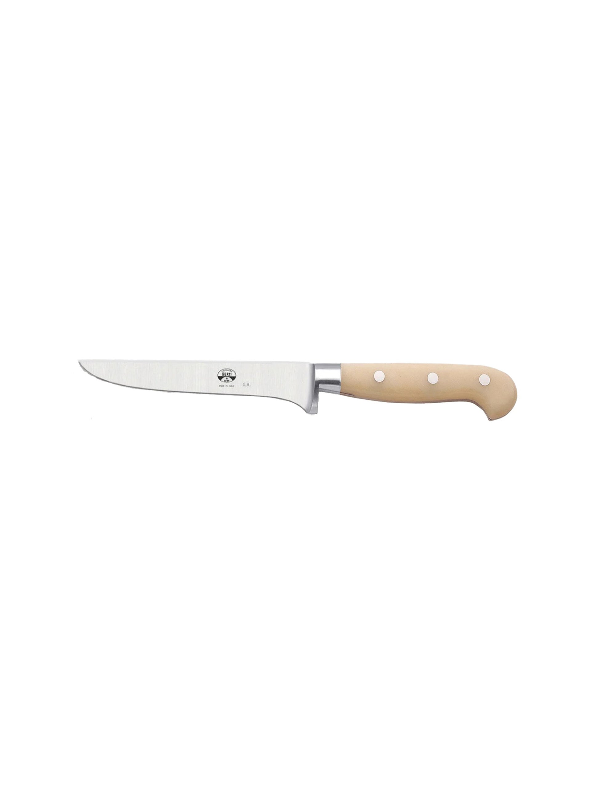 Berti White Lucite Boning Knife Weston Table