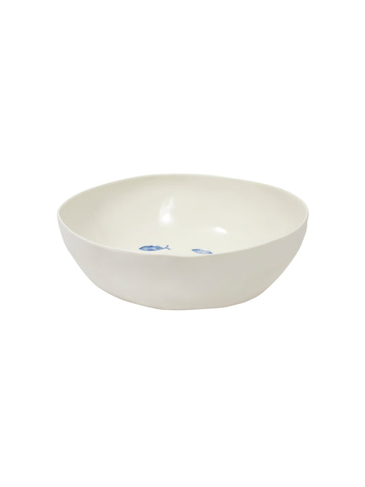 Bertozzi Blue Fish Deep Serving Bowl Weston Table