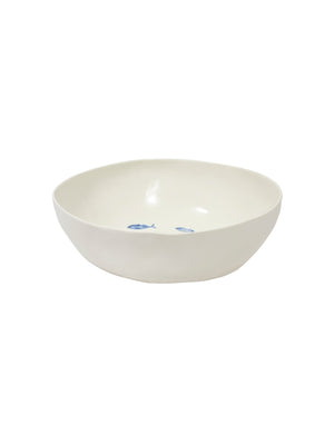  Bertozzi Blue Fish Deep Serving Bowl Weston Table 