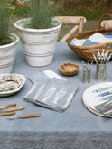 Bertozzi Fish Chambray Linen Collection Weston Table