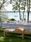 Bertozzi Fish Chambray Linen Collection Weston Table
