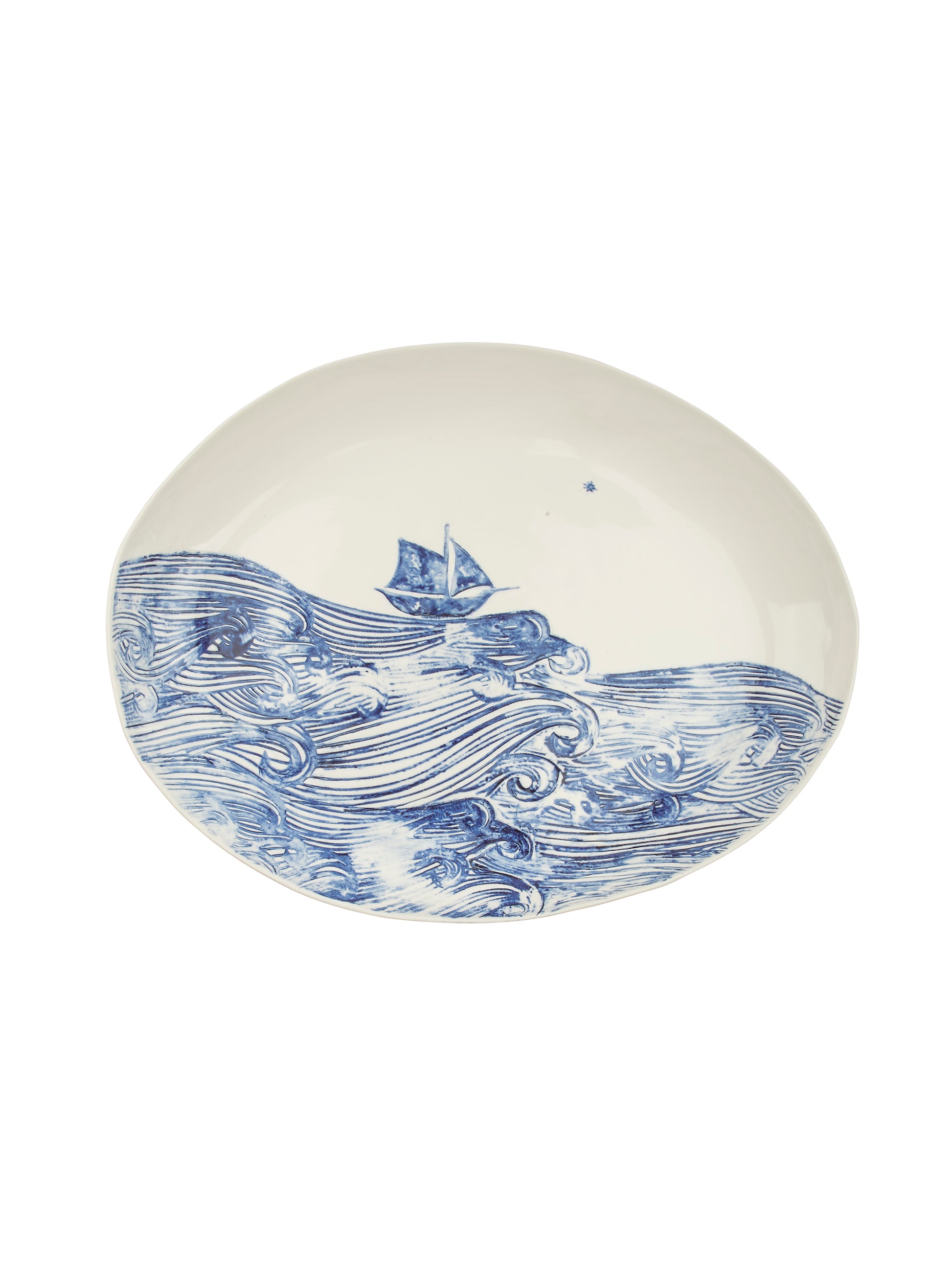 Bertozzi Orion Oval Low Serving Bowl Weston Table