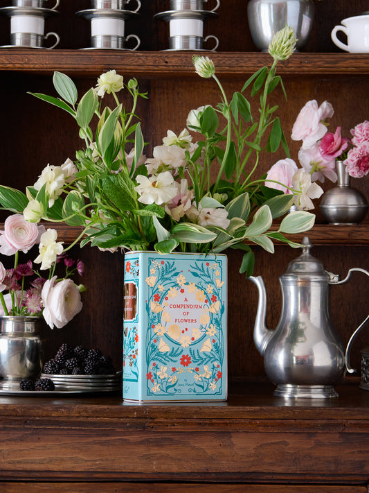 Bibliophile Ceramic Vase: A Compendium of Flowers Weston Table