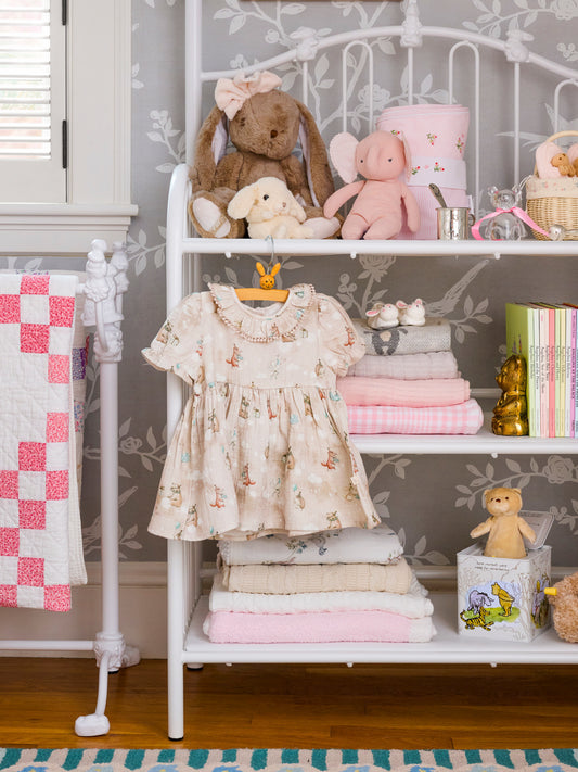 Birthday Bear Organic Cotton Dress & Bloomers Weston Table