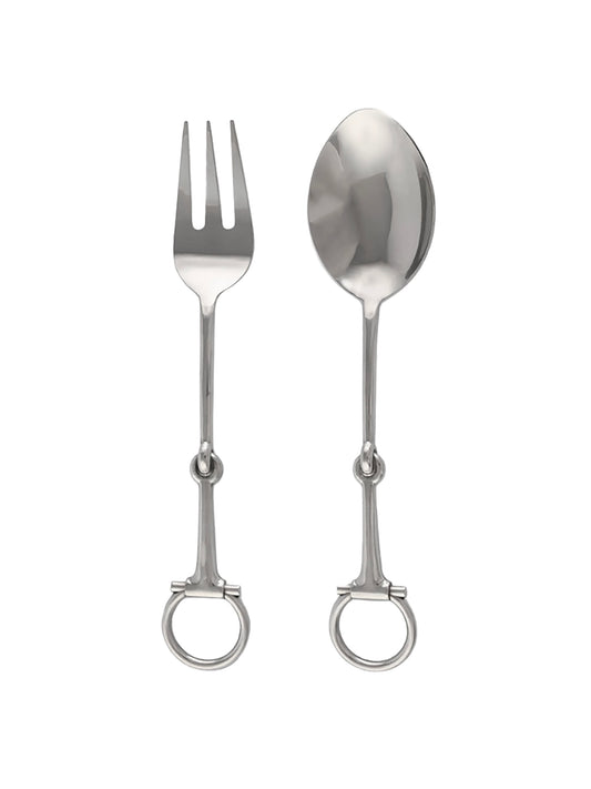 Bit Silver Serving Fork and Spoon Weston Table