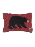 Black Bear Hooked Wool Pillow Weston Table SP