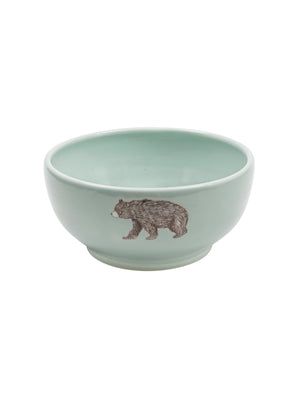  Black Bear Ceramic Bowl Celadon Weston Table 