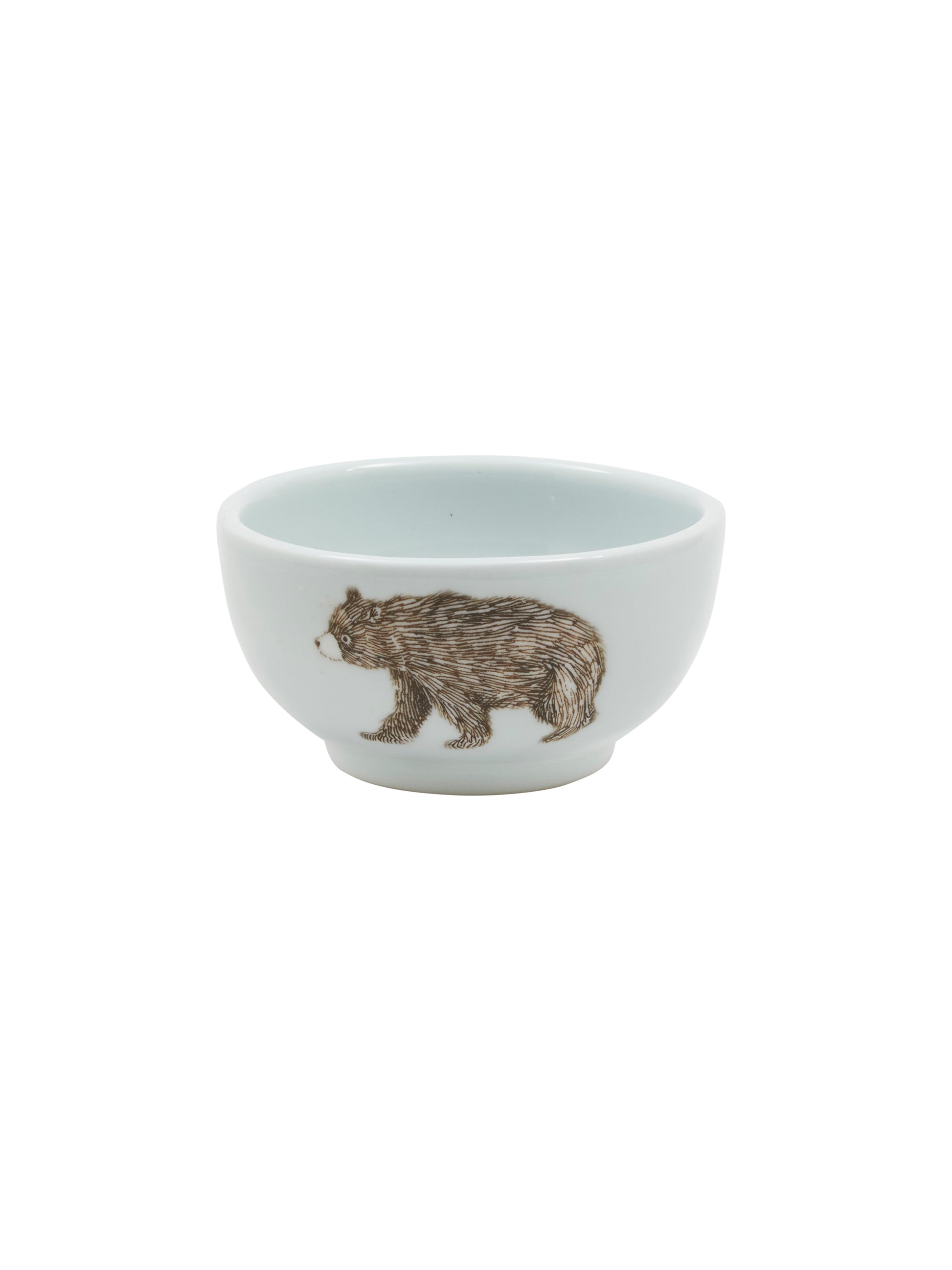 Black Bear Ceramic Bowl Small White Weston Table 