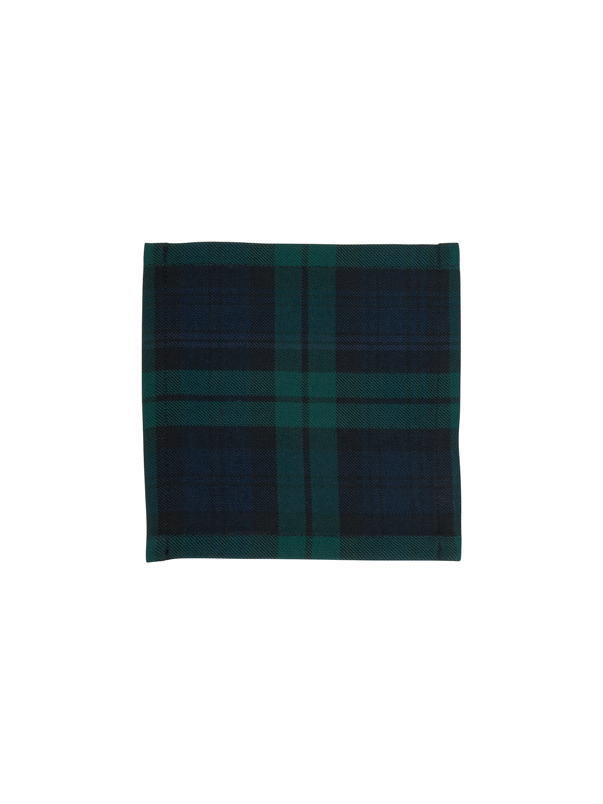 Black Watch Tartan Linen Cocktail Napkins Weston Table