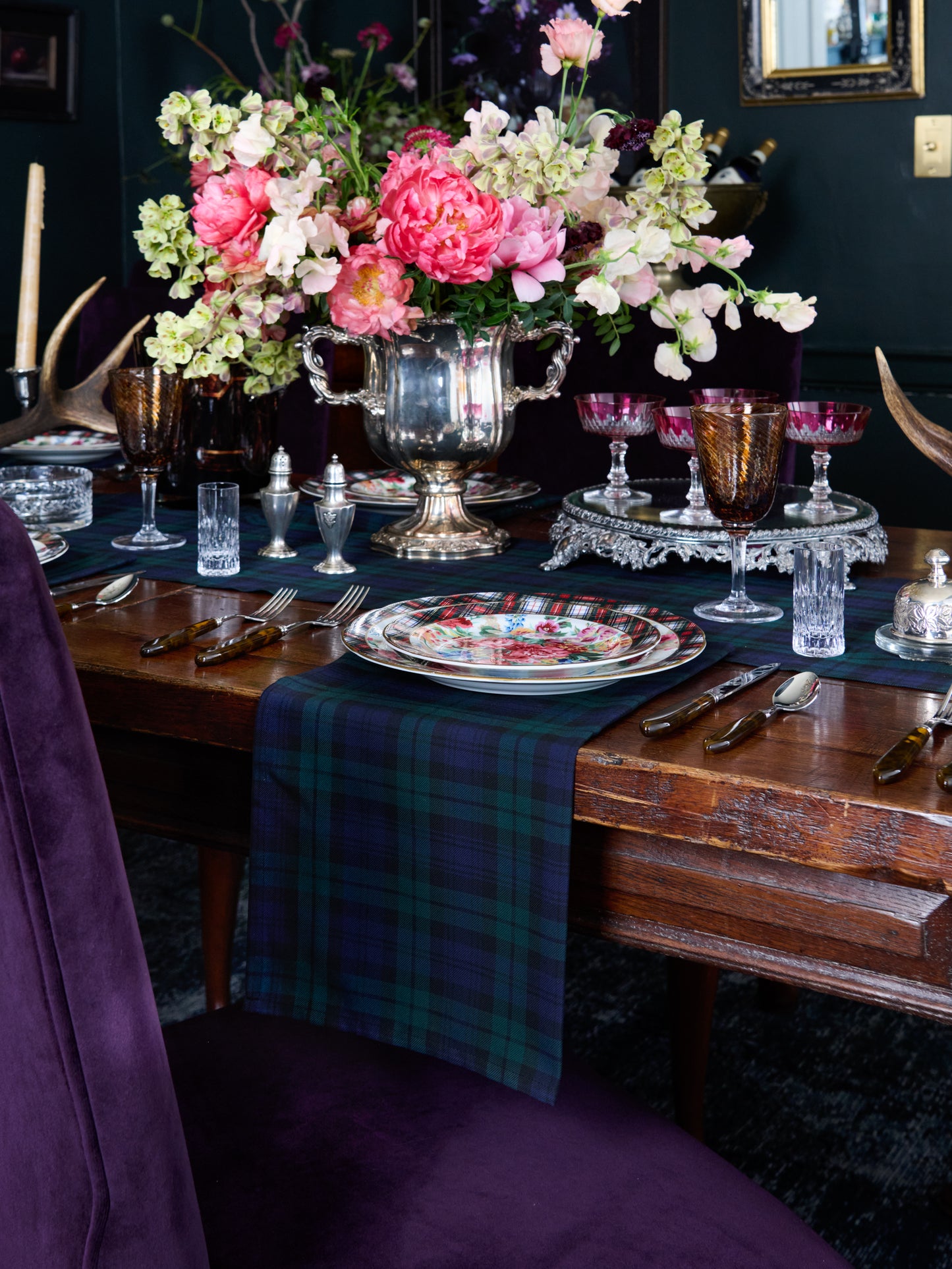 Black Watch Tartan Table Linen Collection Napkins Weston Table