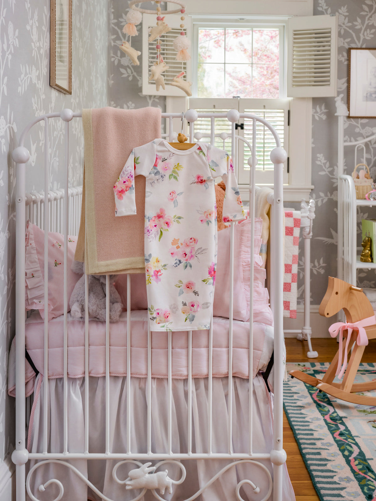 Blooming Garden Organic Baby Gown