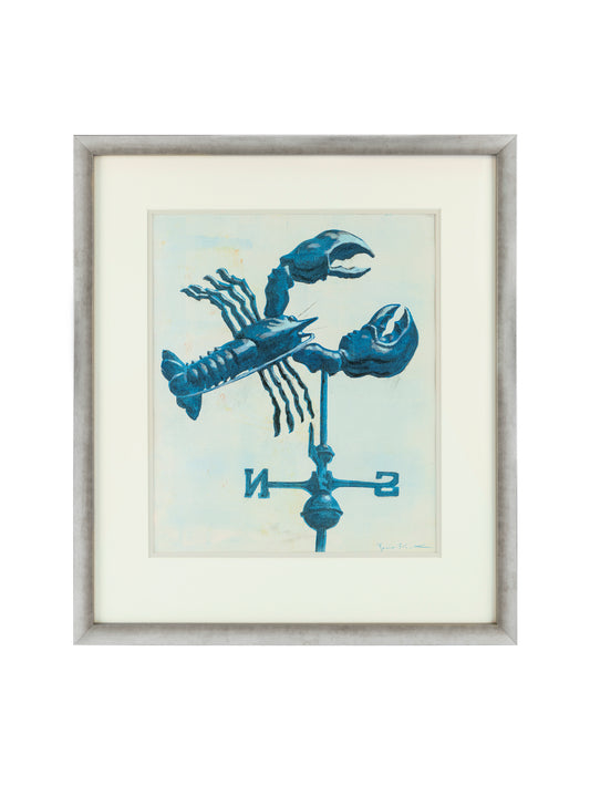 Blue Lobster Weathervane Monotype Weston Table