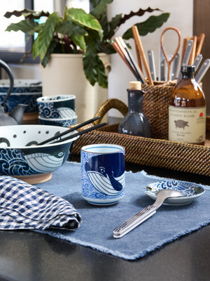  Blue Whale Waves Teacup Weston Table 