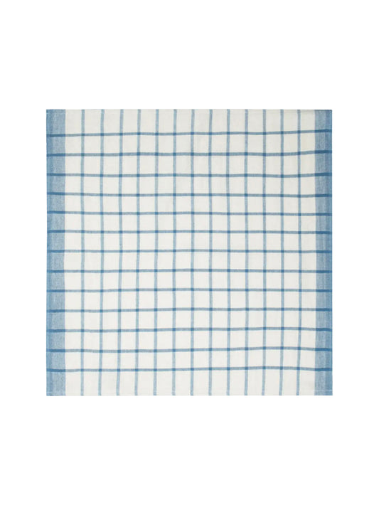Blue Windowpane Napkins Weston Table