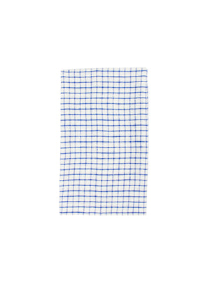  Blue and White Graphic Check Kitchen Towels Weston Table 