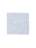 Blue and White Graphic Check Linen Collection Napkins Weston Table