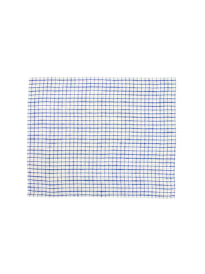  Blue and White Graphic Check Linen Collection Placemats Weston Table 