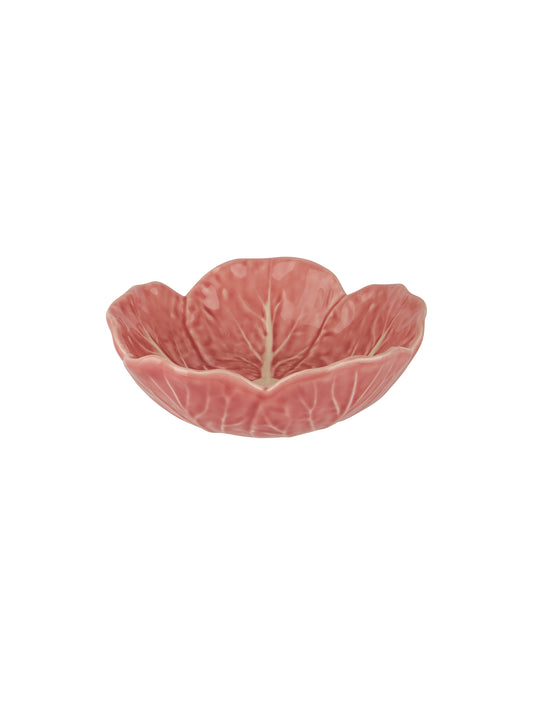 Bordallo Pinheiro 5" Pink Cabbage Bowl Weston Table