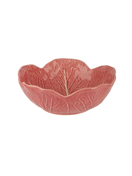 Bordallo Pinheiro 7" Pink Cabbage Bowl Weston Table