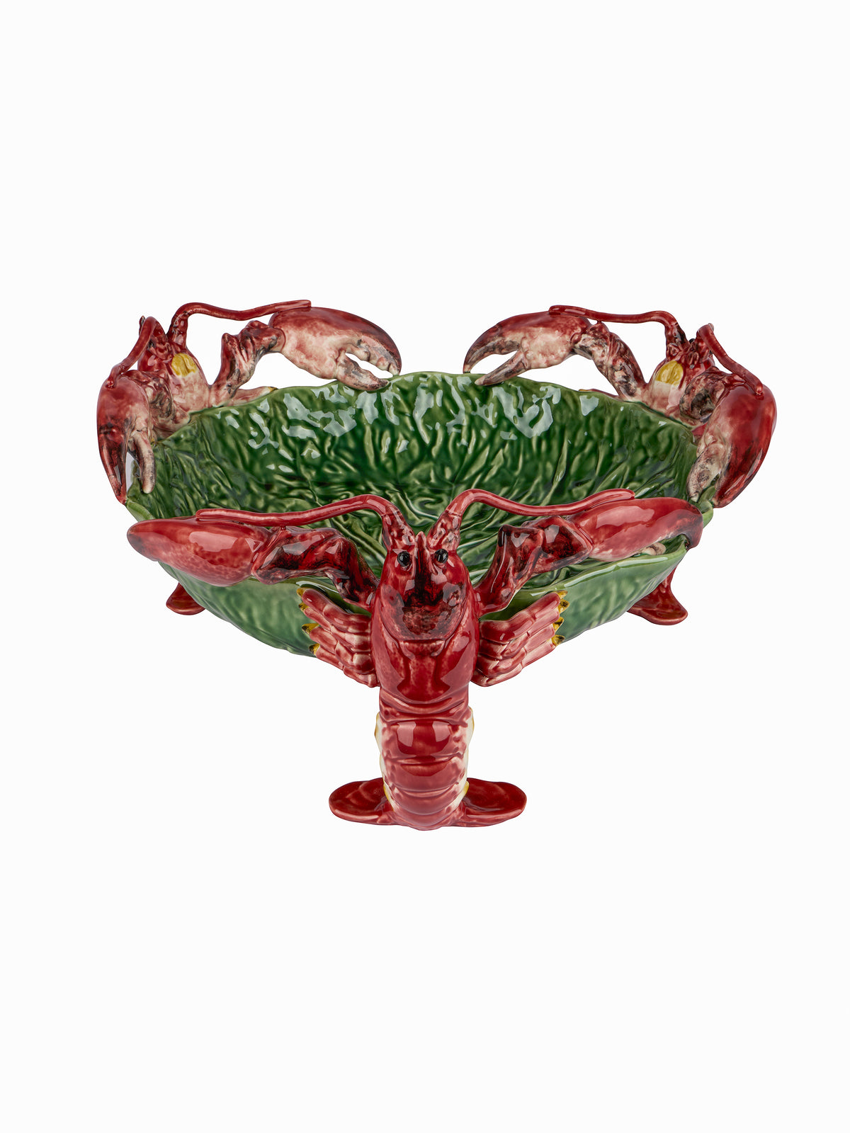 Bordallo Pinheiro Cabbage with Lobsters Centerpiece Weston Table