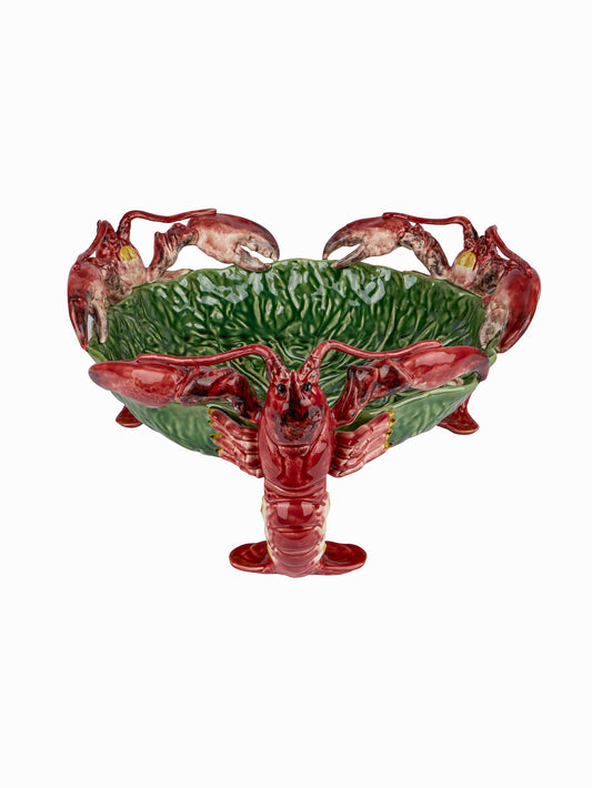 Bordallo Pinheiro Cabbage with Lobsters Centerpiece Weston Table