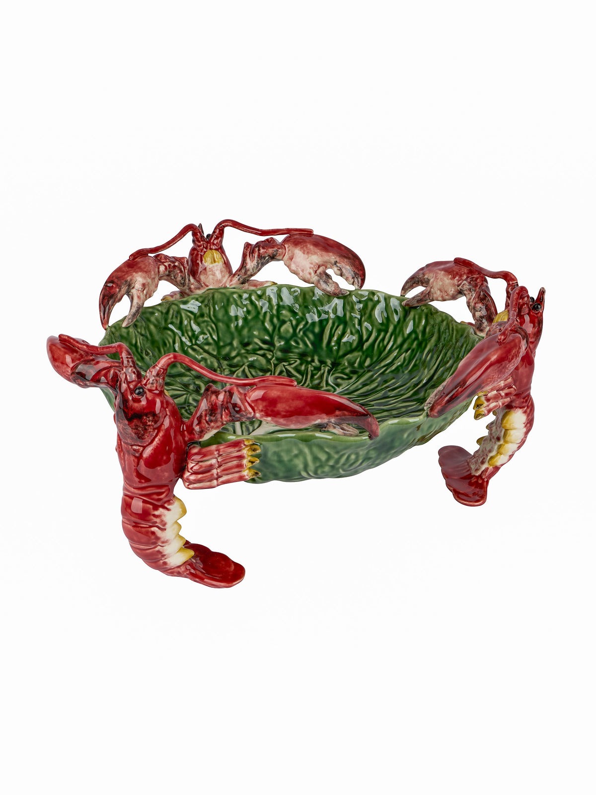 Bordallo Pinheiro Cabbage with Lobsters Centerpiece Weston Table