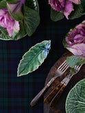 Bordallo Pinheiro Chestnut Leaf with Dragonfly Plate Weston Table