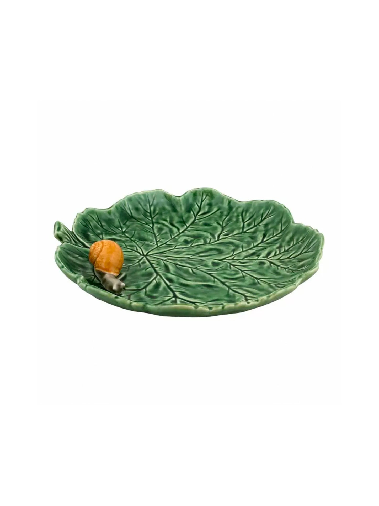 Bordallo Pinheiro Geranium Leaf with Snail Plate Weston Table