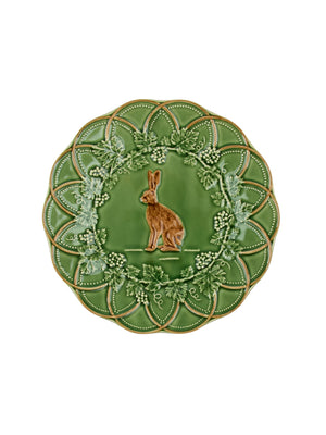  Bordallo Pinheiro Grove Hare Dessert Plate 