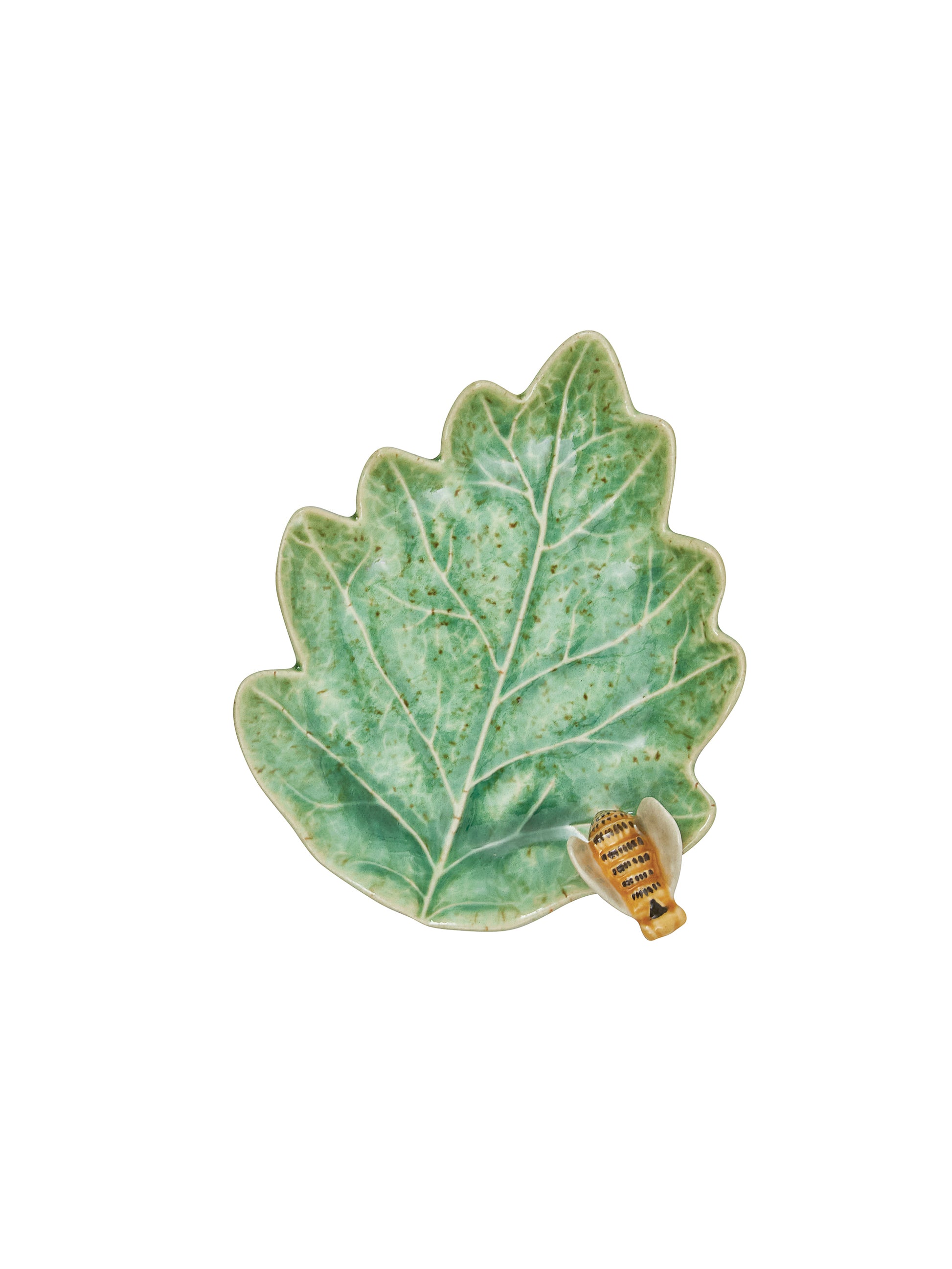 Bordallo Pinheiro Oak Leaf with Bee Plate Weston Table