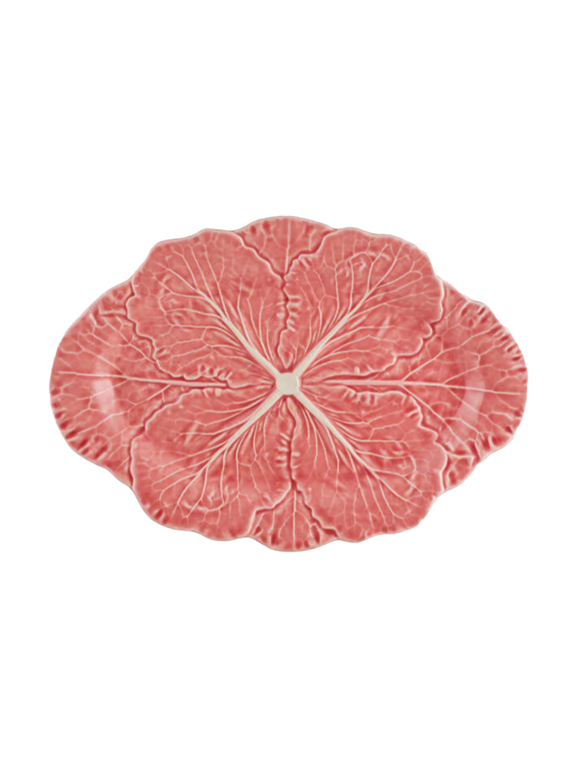 Bordallo Pinheiro Pink Cabbage 14" Oval Platter Weston Table