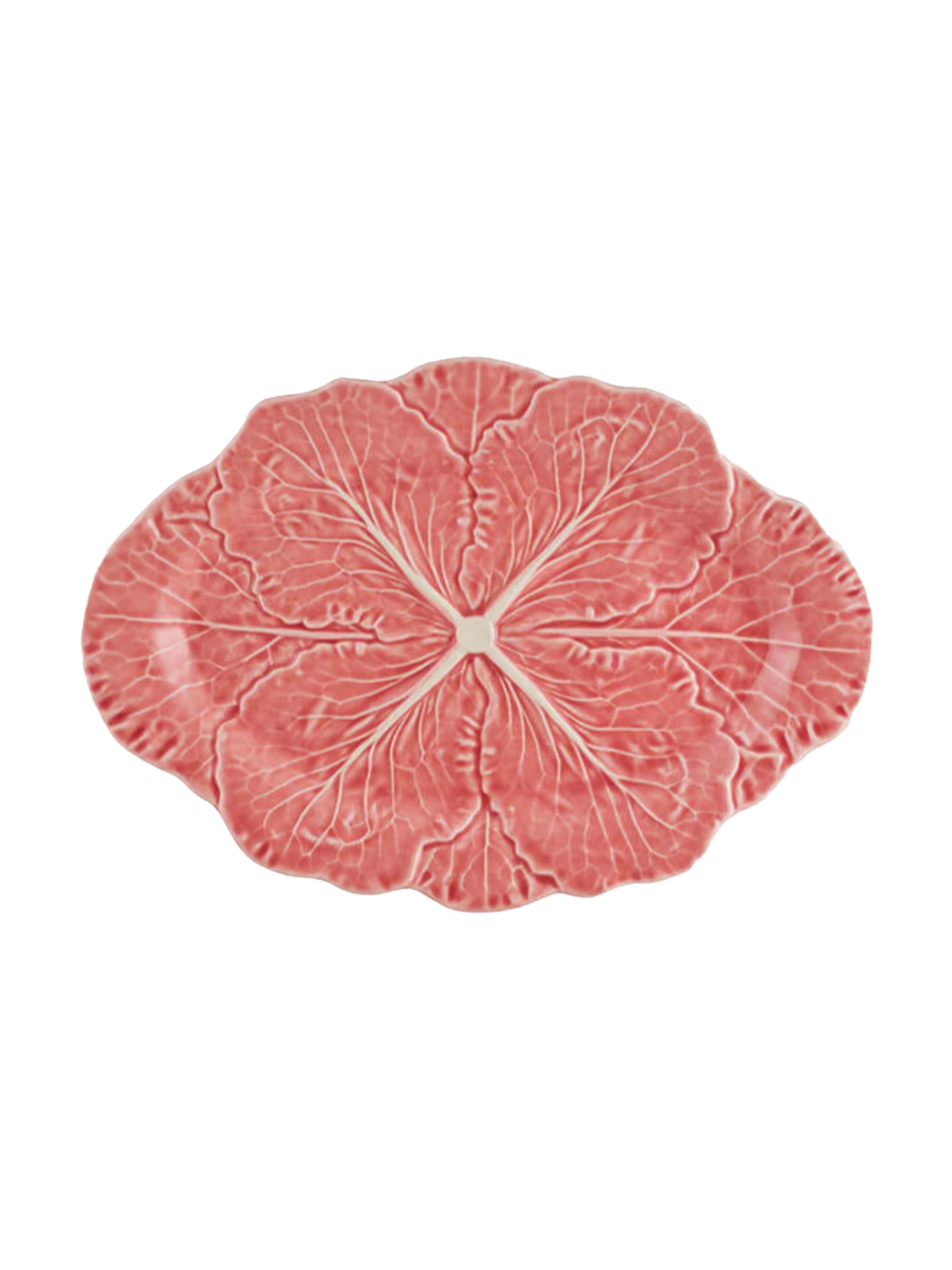 Bordallo Pinheiro Pink Cabbage 14" Oval Platter Weston Table