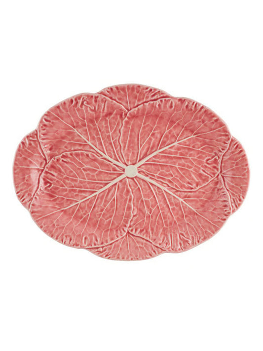 Bordallo Pinheiro Pink Cabbage 17" Oval Platter Weston Table