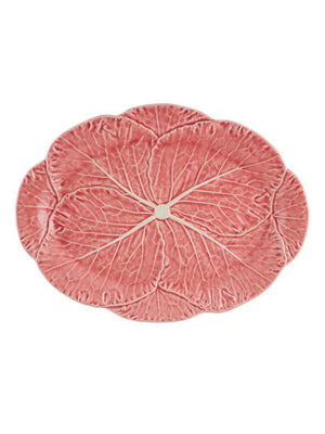  Bordallo Pinheiro Pink Cabbage 17" Oval Platter Weston Table 