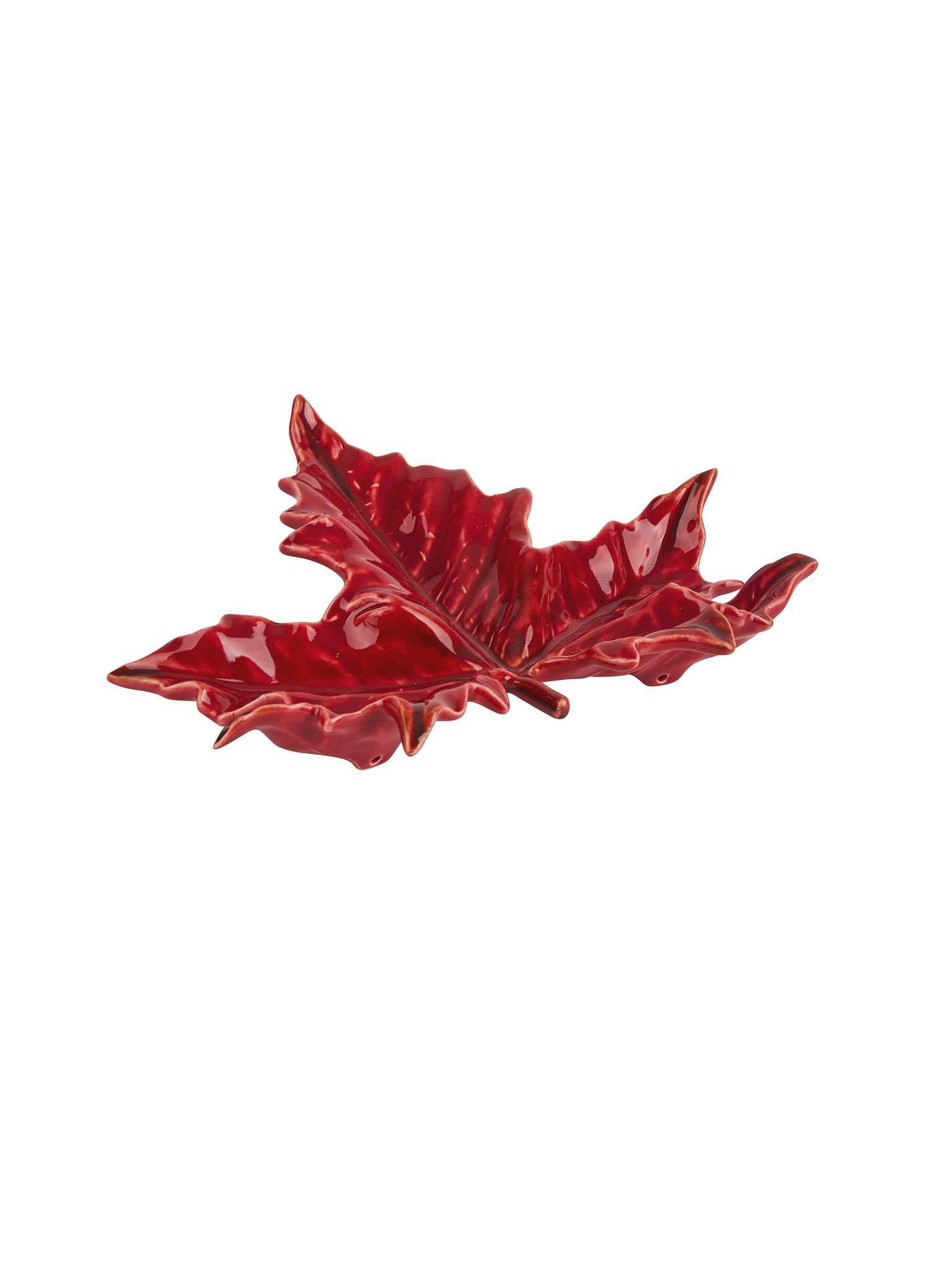 Bordallo Pinheiro Red Maple Leaf Plate Weston Table