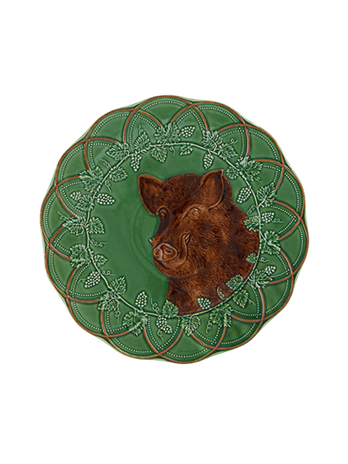 Bordallo Pinheiro Woods Plate Boar Weston Table