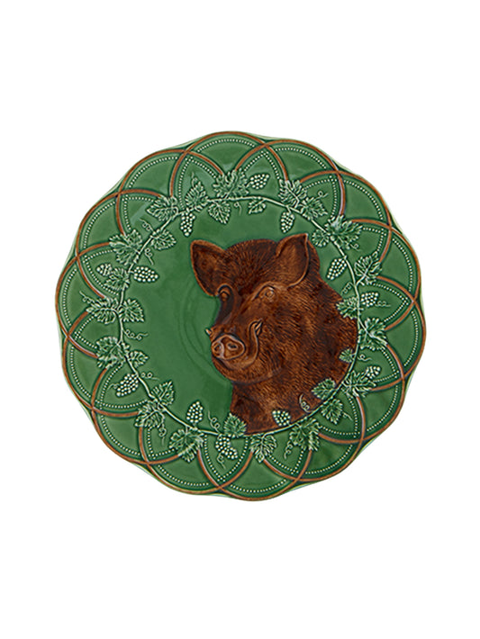 Bordallo Pinheiro Woods Plate Boar Weston Table