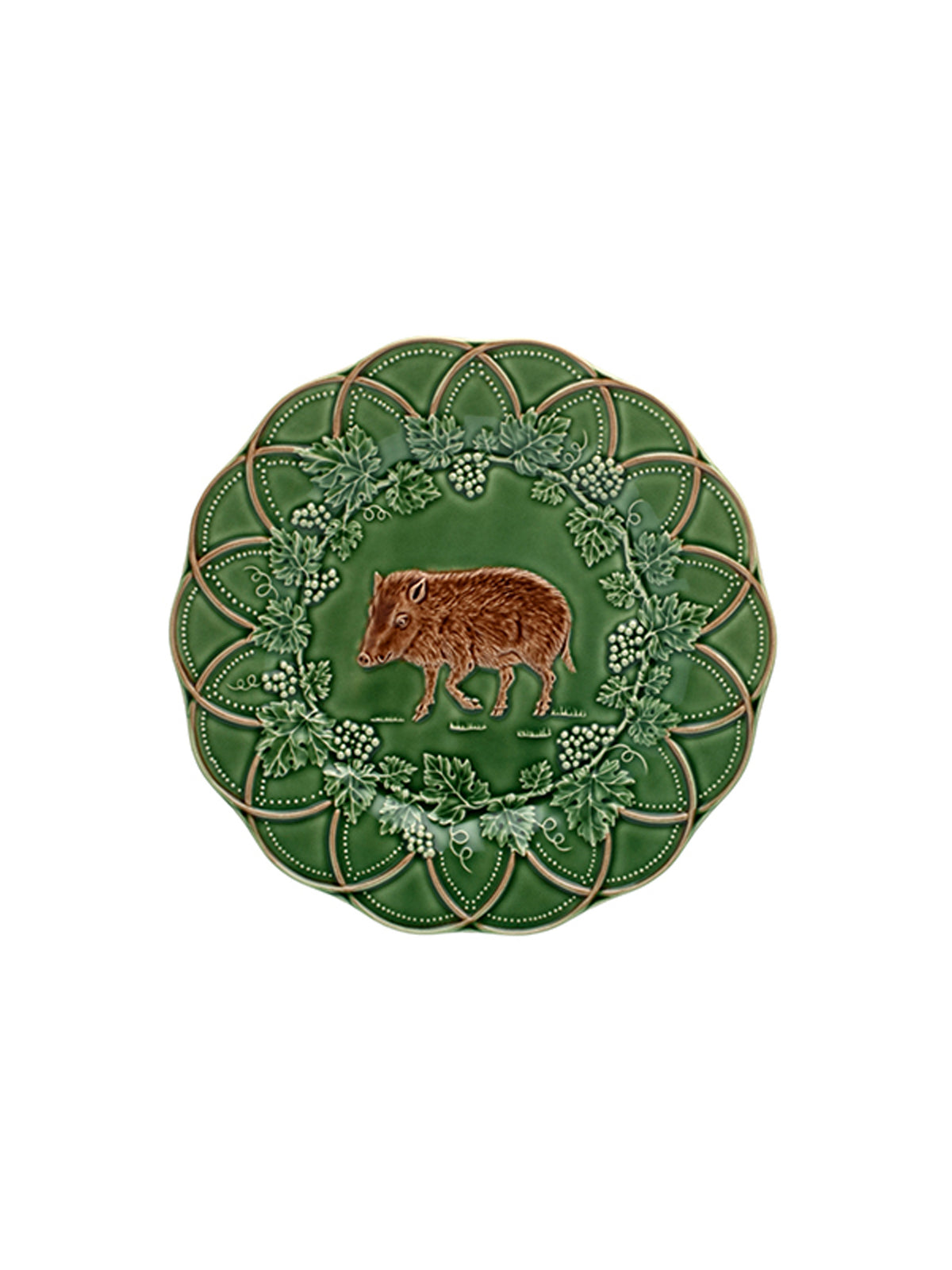 Bordallo Pinheiro Woods Snack Plate Boar Weston Table