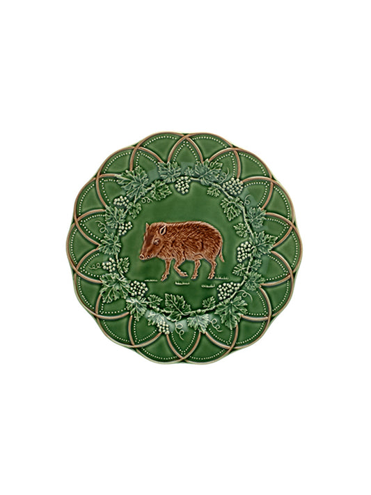 Bordallo Pinheiro Woods Snack Plate Boar Weston Table