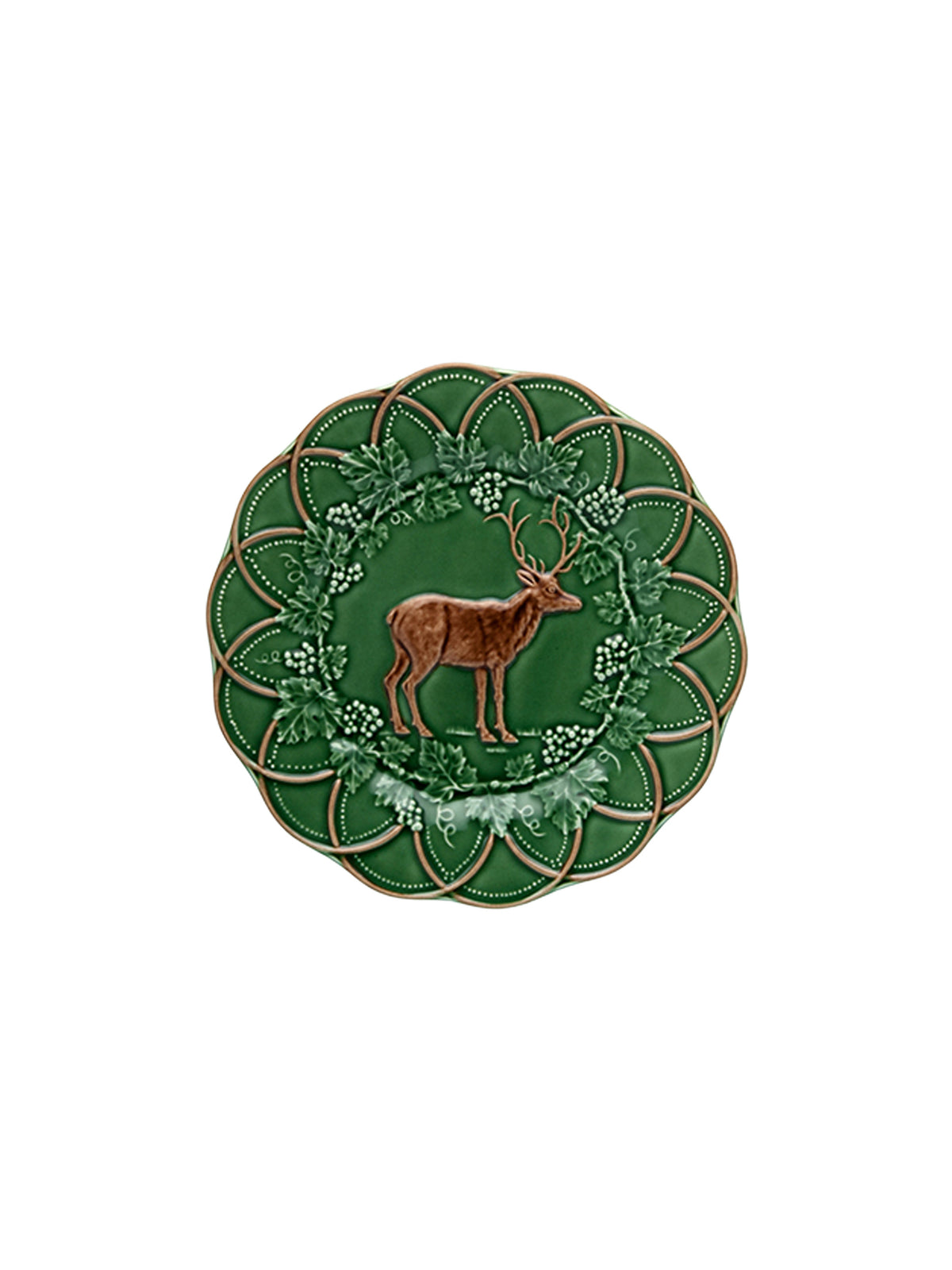 Bordallo Pinheiro Woods Snack Plate Deer Weston Table