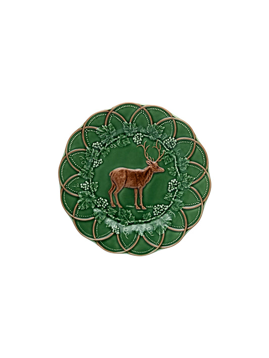 Bordallo Pinheiro Woods Snack Plate Deer Weston Table