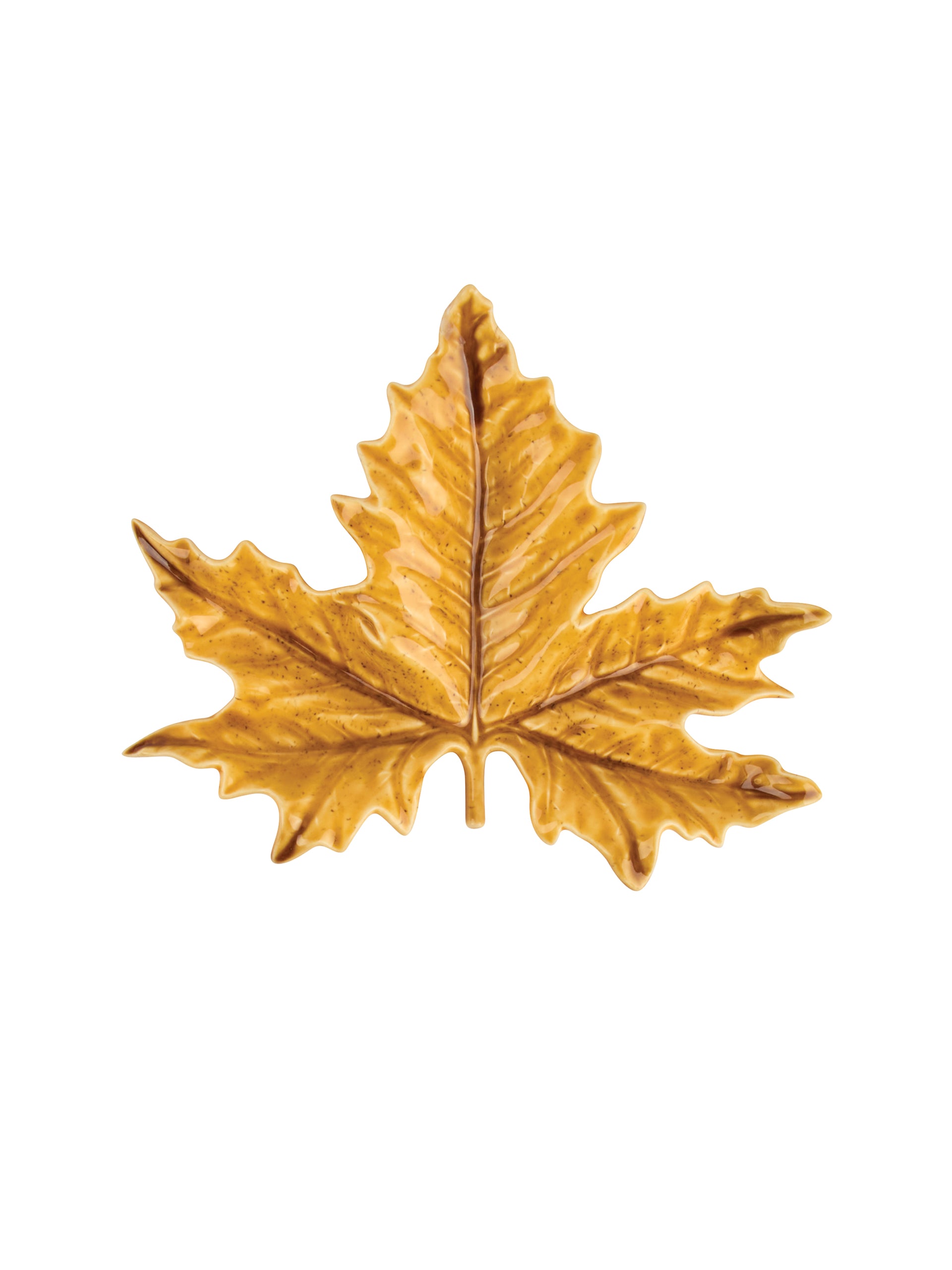 Bordallo Pinheiro Yellow Maple Leaf Plate, image size:1920x2559