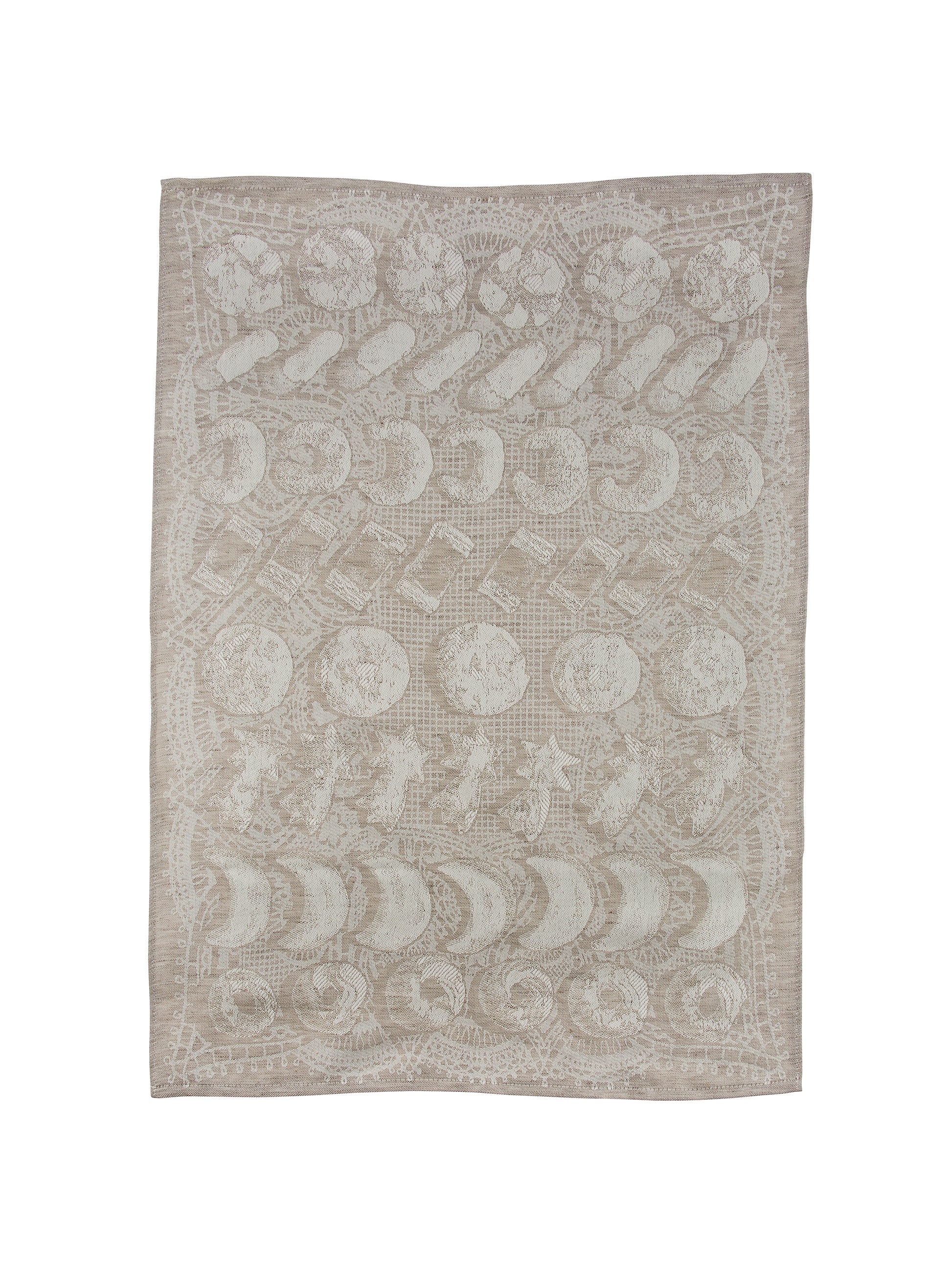 Boulangerie Platinum Linen Kitchen Towel Weston Table