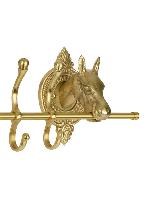 Brass Equestrian Mounted Coat Rack Weston Table