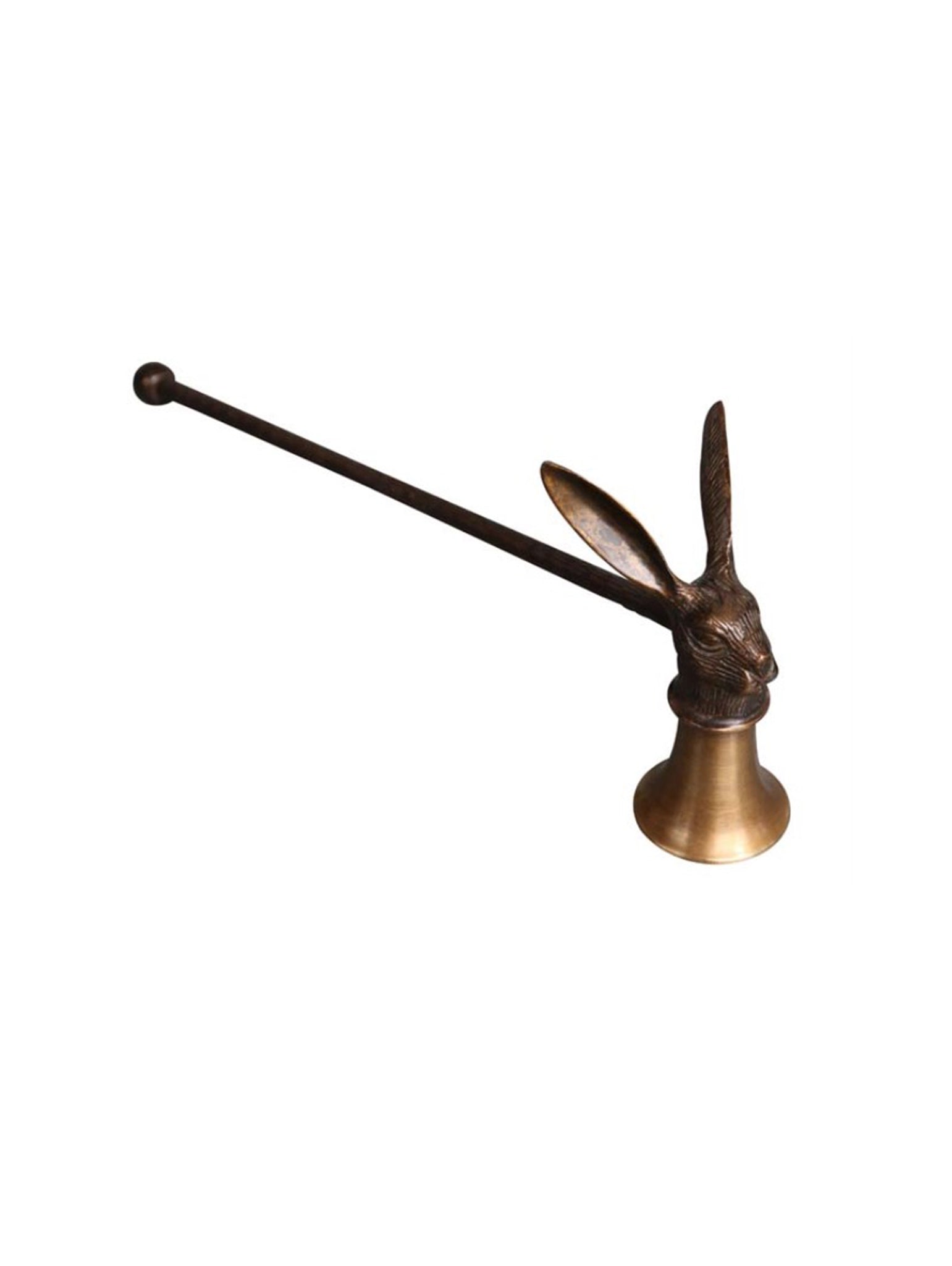 Brass and Iron Rabbit Candle Snuffer Weston Table