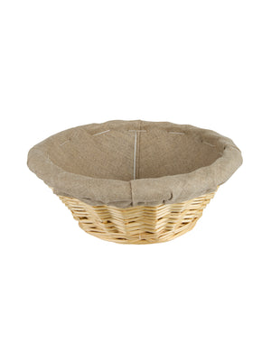  Bread Rising Linen Lined Wicker Basket Weston Table 