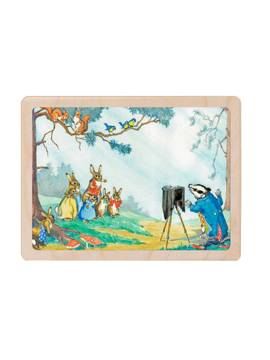 Bunny Family Wooden Postcard Weston Table
