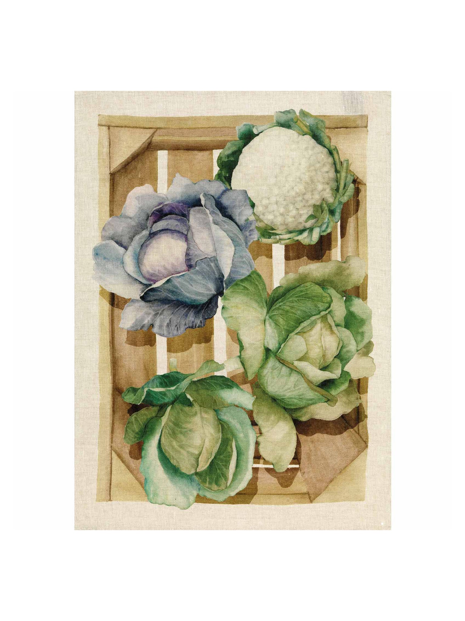 Cabbages Linen Kitchen Towel