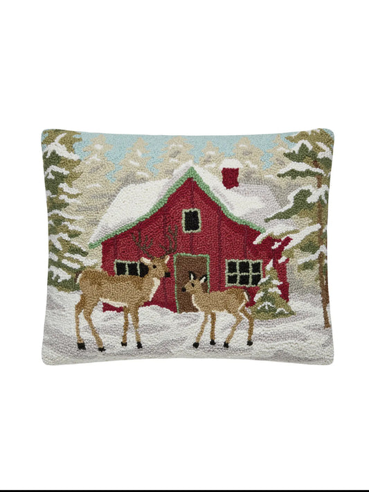 Cabin and Deer Hook Pillow Weston Table